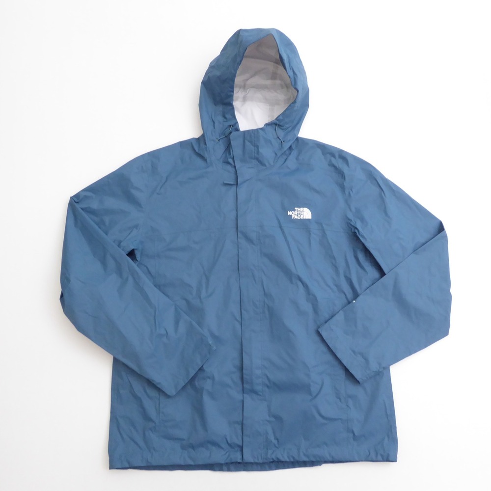 The North Face Mens Venture Waterproof Rain Jacket Blue DryVent Hooded XL
